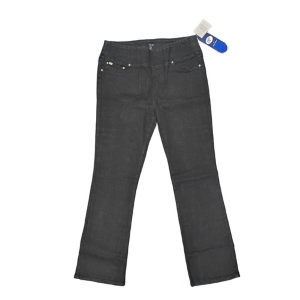 DG2 Diane Gilman SuperStretch Comfort Waist BootCut Jegging Black 393084 Large